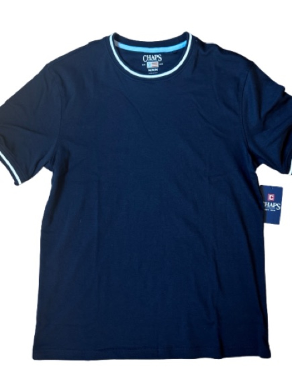 Chaps Men’s Black Short-Sleeve Crew Neck T-Shirt